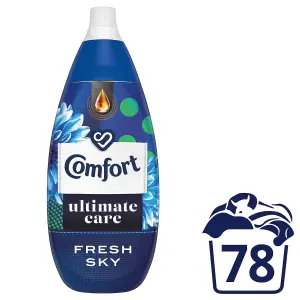 Comfort Ultimate Care Concentrated Fabric Conditioner Fresh Sky 1.18L, 78W, 2Pk