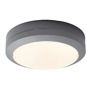 Colours Sanbo Matt Grey LED Bulkhead light