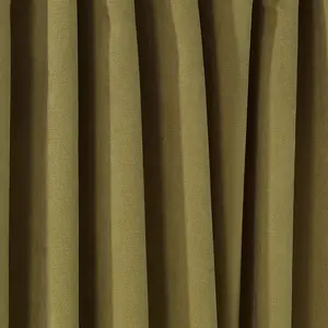 Extra Long & Extra Wide Decorative Curtain Single Panel Olive Green / 280cm Width x 500cm Drop