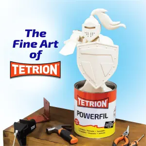 Tetrion Powerfil 2K 2 Part Body Filler Lightweight Tough Smooth White 1kg x 6