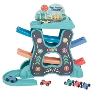 URBNLIVING Kids Toys Car Helter Skelter Adventure Race Track Interactive Game Set Age 3+ Yr