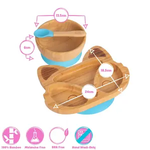 5pc Bamboo Fox Baby Weaning Set - Orange