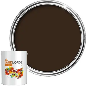 Landlords Anti Damp Paint Leaf Brown Matt Smooth Emulsion Paint 1L