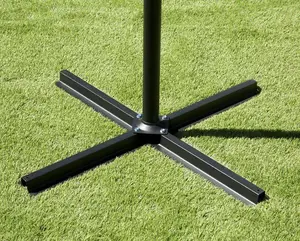 Garden Store Direct 2.7m Garden Parasol Sun Shade Hanging Umbrella Cantilever with Easy Up Function - Black