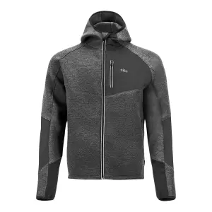 Site Suter Grey & black Men's Hooded sweatshirt Large