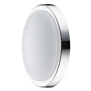 Luceco Indoor Bulkhead Light with White & Chrome Bezels, 2800LM