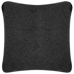 Genuine Merino Wool Pillow - Black