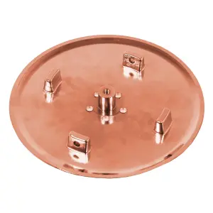 SPARES2GO 110mm Luxury Plug Cover for Shower Trap with 90mm Tray (Brushed Copper)