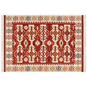 Wool Kilim Area Rug 200 x 300 cm Multicolour VOSKEVAZ