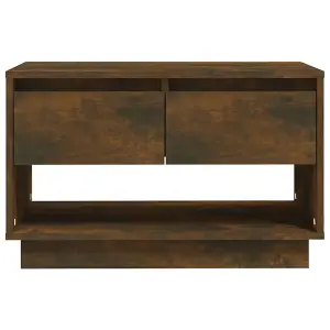 Berkfield TV Cabinet Smoked Oak 70x41x44 cm Engineered Wood