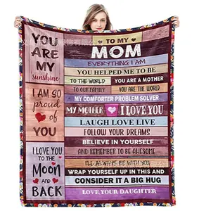 Mom XL Personal Love Letter Fleece Blanket