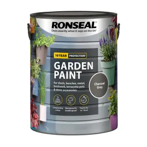 Ronseal Garden Paint - Charcoal Grey - 5 Litre