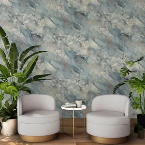 Marble Wallpaper Blue Belgravia 6164