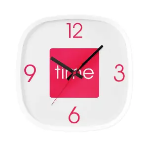 Maison by Premier Arco Hot Pink Wall Clock