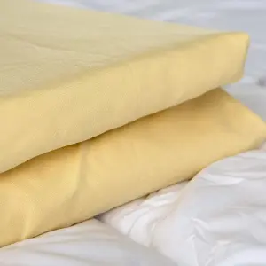 Just So Home Microfibre Bed Sheet SET Soft Touch Bedding (Yellow, King)