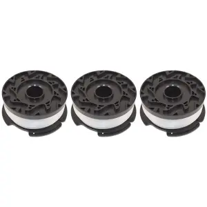 Black & Decker Reflex Strimmer Trimmer Spool & Line Pack of 3 by Ufixt