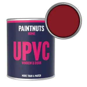 PaintNuts UPVC Door & Window Gloss Paint - Ruby Red - 250ml Tin (RAL3003)