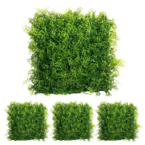 Blooming Artificial - 50cm / 1.75ft Green Artificial Fern Foliage Mat Multi-Pack