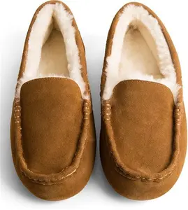 House Of Bruar Men's Plain Sheepskin Moccasins