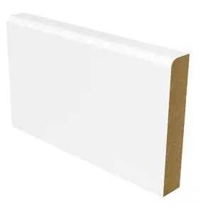 PACK OF 10 - Pencil Round White Primed MDF Architrave - 18mm x 69mm x 2100mm