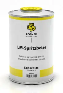 Rosner LM Spray Stain in Black 1L for Wood Finishing