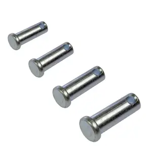 5 x Clevis Pins Imperial 1/4" x 11/16" Flat Headed Fasteners for Retaining Clips