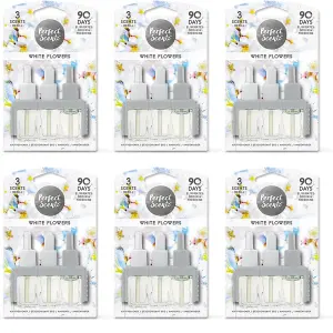 Perfect Scents White Flowers Refill, Compatible with 3volution, 20ml (Pack of 6)