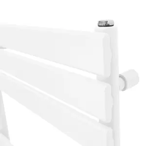 Flat Panel Towel Radiator - 1200mm x 500mm - White