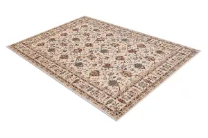 Carpet Wool NAIN Ornament, frame 1028/51053 beige / burgundy / blue 160x230 cm