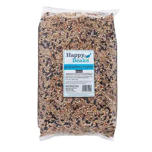 Happy Beaks All Seasons Wild Bird Food Seed Mix High Energy Premium Feed For Wild Birds (25.5kg)