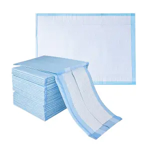 LUXEVITA Disposable Incontinence Bed Pads 24x36 Inch High Absorbent Bed Mats Self-Adhesive Mattress Protectors (3 pack x 30 Pads)