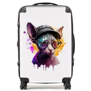 Cornish Rex Splashart Suitcase - Medium