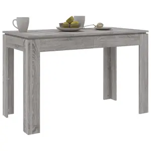 Seeger Dining Table 120x60x76 cm Engineered Wood Grey