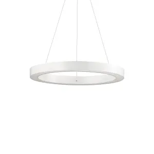 Luminosa Oracle Integrated LED Small Ceiling Pendant White 3000K