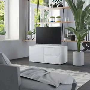 vidaXL TV Cabinet White 80x34x36 cm Engineered Wood