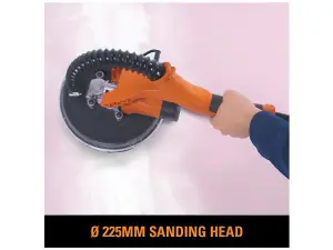 Evolution R225DWS 710W Telescopic Dry Wall Sander with LED Lighting and Vacuum Hose