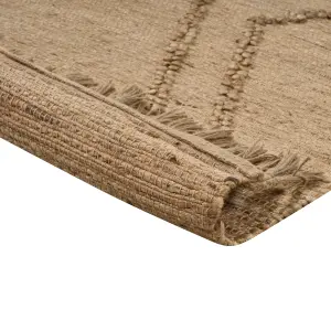 Jute Area Rug 200 x 300 cm Beige HANDERE