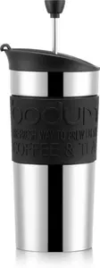 Bodum TRAVEL PRESS Coffee Maker, Vacuum, Small, 0.35 L, 12 Oz, S/S Black