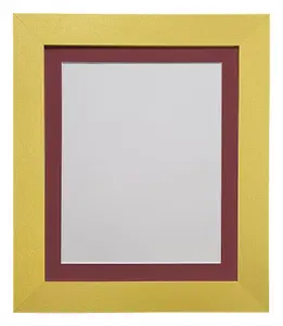 Metro Gold Frame with Red Mount 50 x 70CM Image Size A2