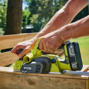 Ryobi ONE+ 18V One+ 82mm Brushed Cordless Planer (Bare Tool) - R18PL-0