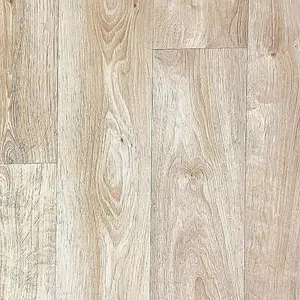 Light Beige Wood Effect Vinyl Flooring For Kitchen, Bathroom, Dining Room, 2.0mm Thick Vinyl Sheet -6m(19'8") X 4m(13'1")-24m²