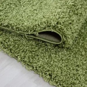 Large Fluffy Shaggy Area Rug - Elevate Your Home Decor with Lime Green Elegance (160x230 cm)