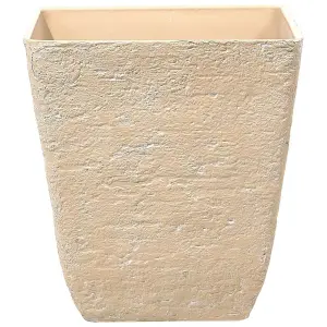 Plant Pot 49 x 49 x 53 cm Beige DELOS