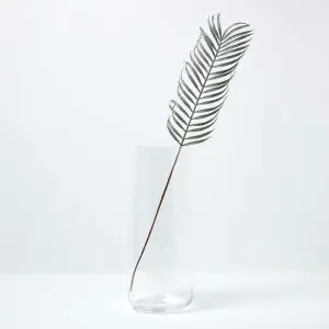 Homescapes Glitter Palm Leaf Single Stem