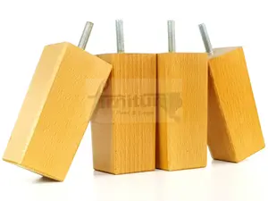 4x REPLACEMENT FURNITURE LEGS SOLID WOOD 110mm HIGH SOFAS CHAIRS SETTEE CABINETS LEGS M8 TSP2055