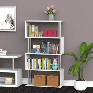 Charest 145cm H x 80cm W Standard Bookcase Matte White