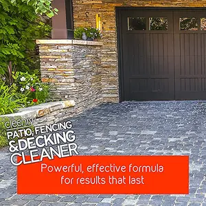 Cleenly Patio Fencing & Decking Cleaner Fluid Concentrate for Outdoor Use Pet Friendly (5 Litres)