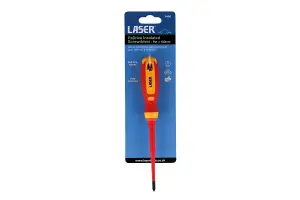 Laser Tools 8450 VDE 1000V Insulated PzDrive Screwdriver PZ1 x 100mm