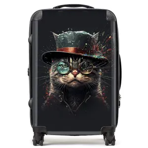 Cat Splashart Suitcase - Medium