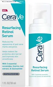 Cerave Resurfacing Retinol Serum With Ceramides And Niacinamide For Blemish-Prone Skin 30Ml